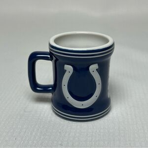 NFL Indianapolis Colts Ceramic Sculpted Cobalt Blue Shot Glass Mini Mug
